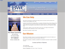 Tablet Screenshot of bluewaterclinic.com